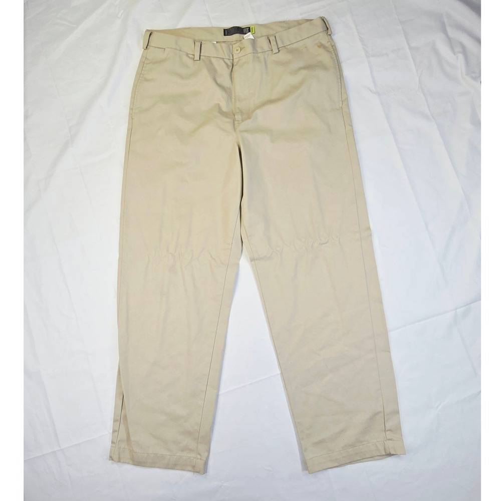 Old Navy Mens Regular Fit Super Khakis Pants 38x32 Tan Cotton Chino